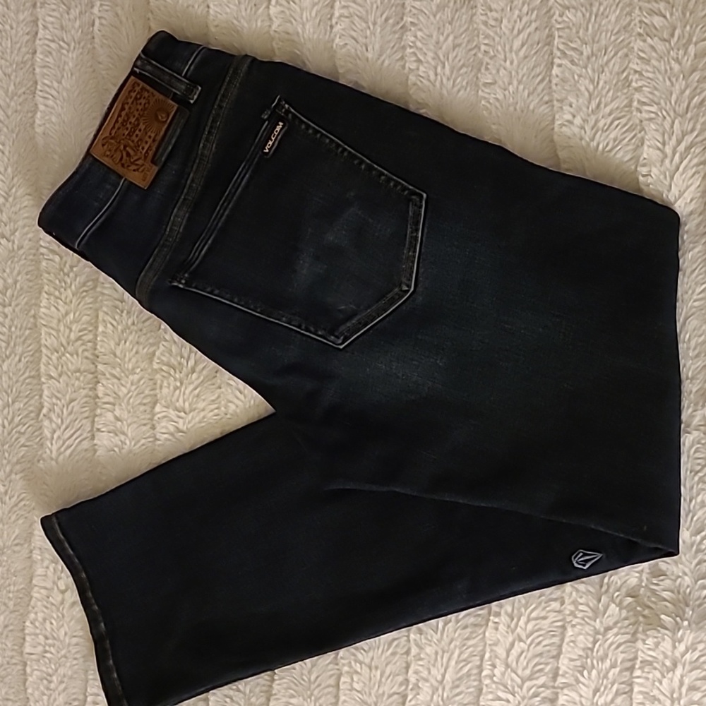 Volcom Men's Jean's Dark Solver Modern Straight 31